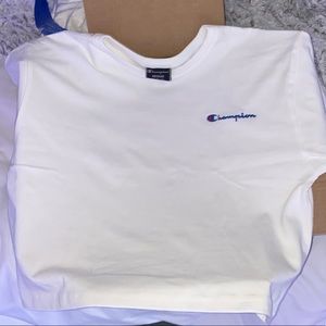 Women’s white Champion T-shirt